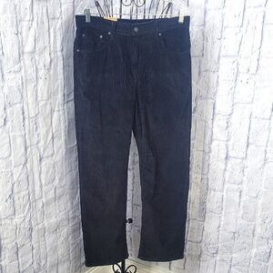 LEVI'S Mid Rise‎ Relaxed Straight Leg Black Corduroy Women's Jeans 30X30 NWT